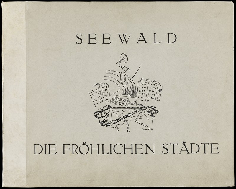 Richard Seewald, Die fröhlichen Städte / Zwölf Zeichnungen / Kurt Wolff Verlag Leipzig 1904 / Exlibris Erik Erst Schwabach, Mappe 8 von 200, 1912