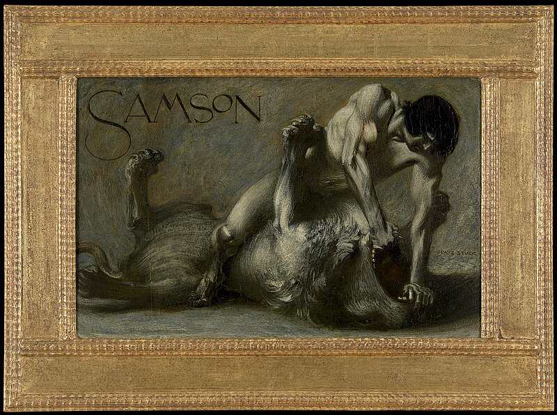 Franz von Stuck, Samson und der Löwe, 1890