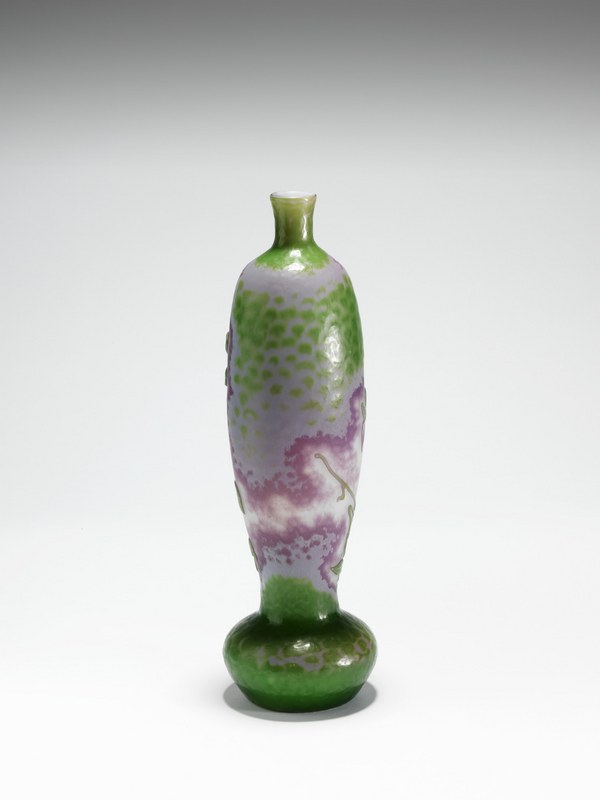 Désiré Christian & Sohn, Vase mit Clematis-Dekor, um 1900