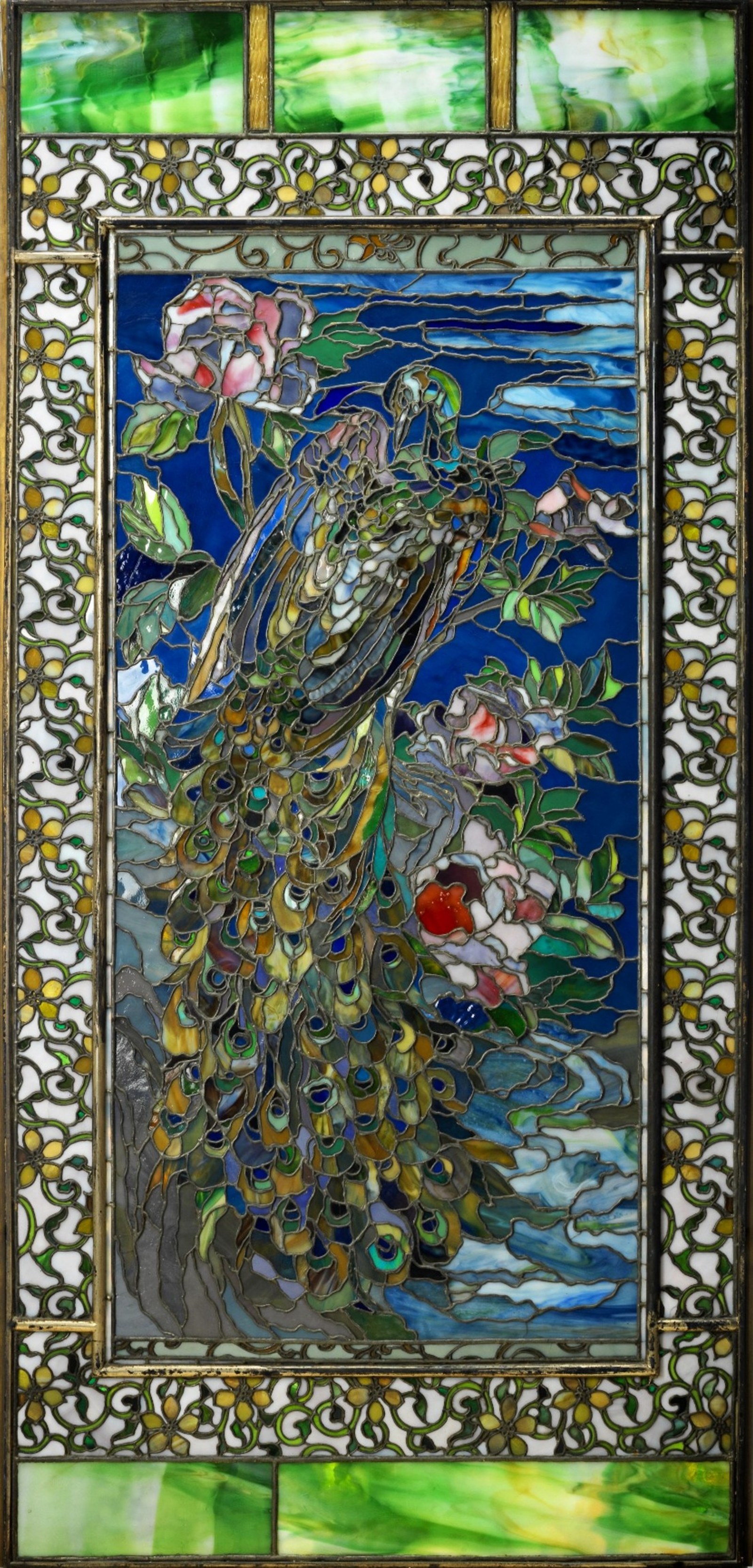Fenster mit Pfau und Pfingstrosen, John la Farge, 1892 