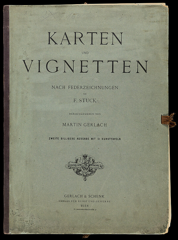 Franz von Stuck, Karten und Vignetten, nach Federzeichnungen von F. Stuck, 52 Blätter, Hrsg. Martin Gerlach, Verlag Gerlach und Schenk, Wien 1886/87, 1887