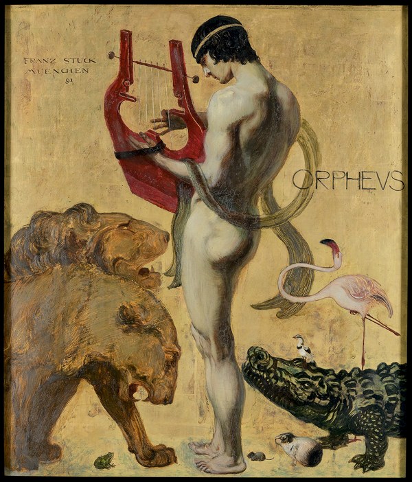 Franz von Stuck, Orpheus und die Tiere, 1891