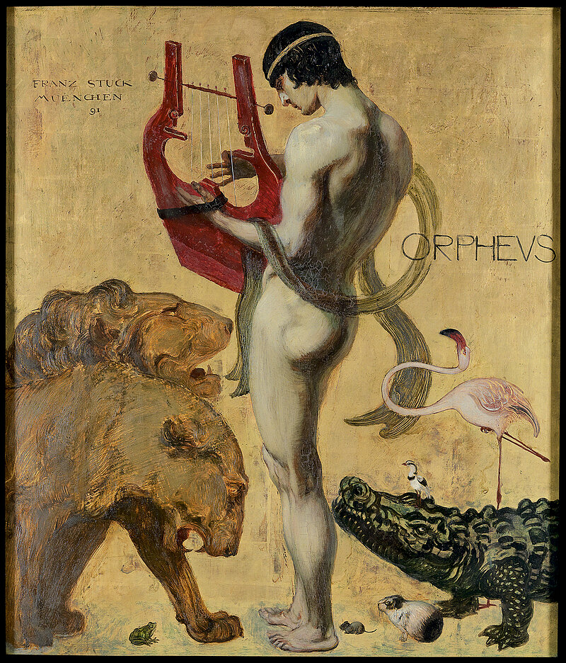 Franz von Stuck, Orpheus und die Tiere, 1891