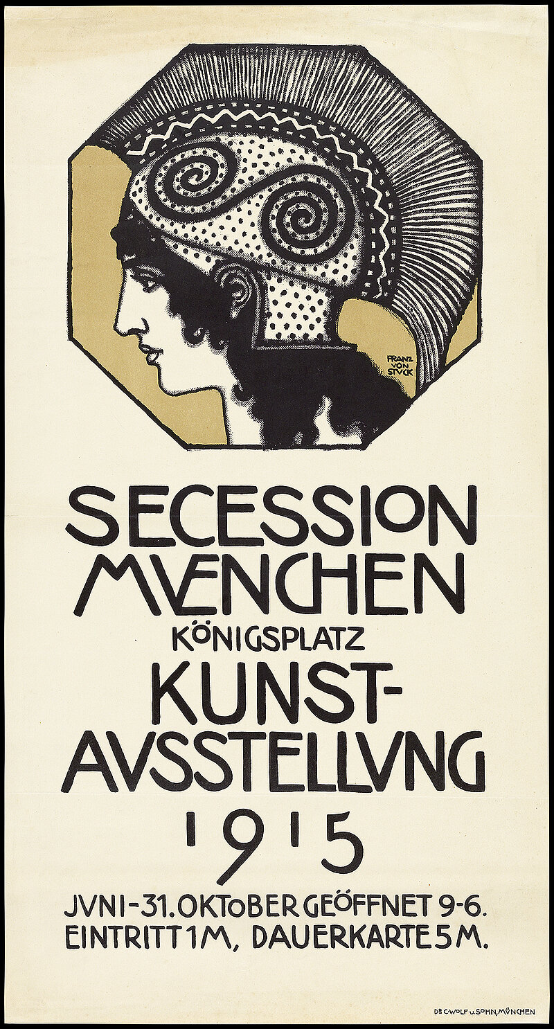 Franz von Stuck, Plakat für die Ausstellung der Sezession München 1915, 1915