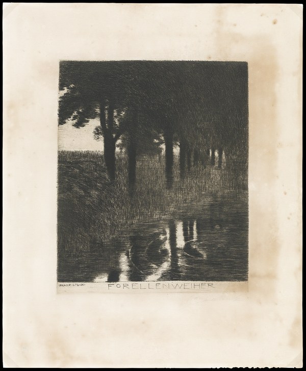 Franz von Stuck, Forellenweiher, um 1890