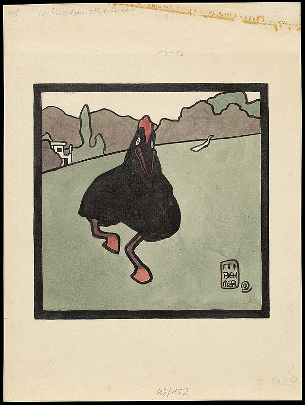 Marcus Behmer, ohne Titel (Huhn), 1902