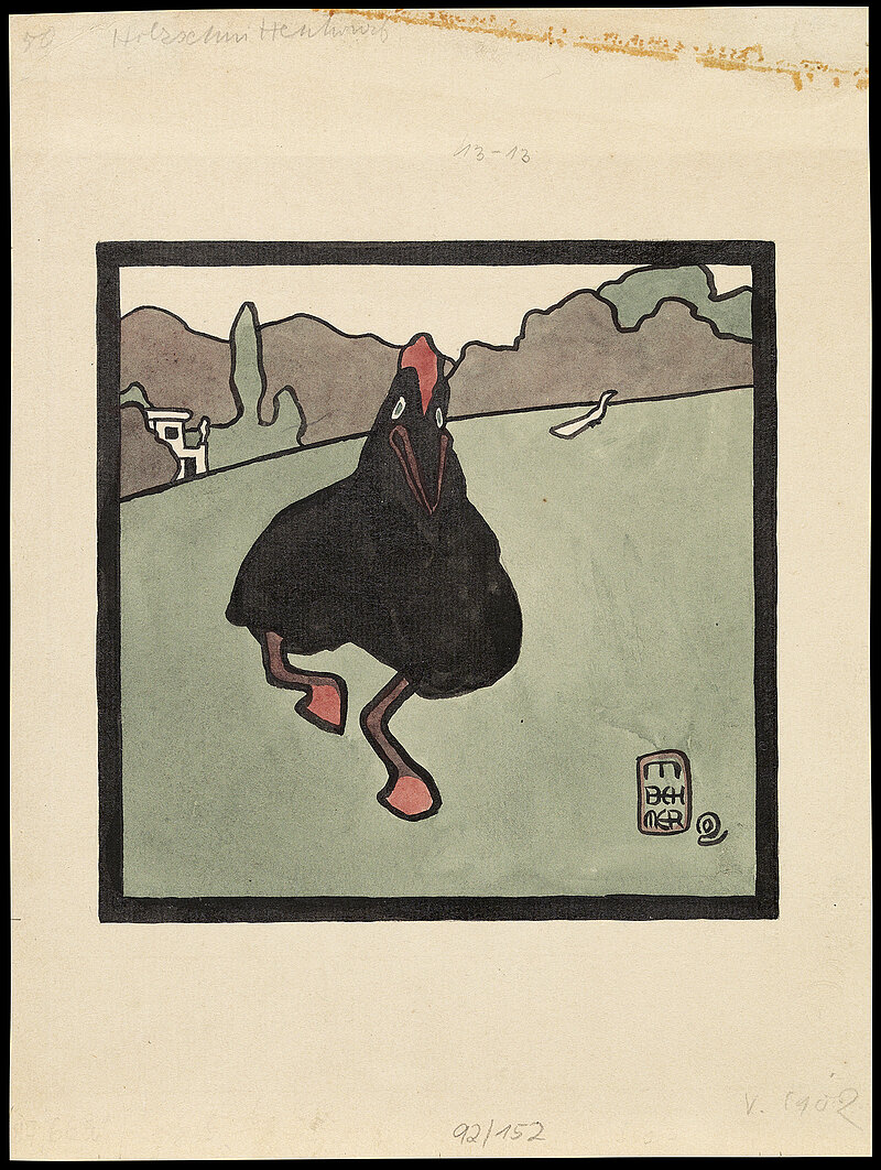 Marcus Behmer, ohne Titel (Huhn), 1902