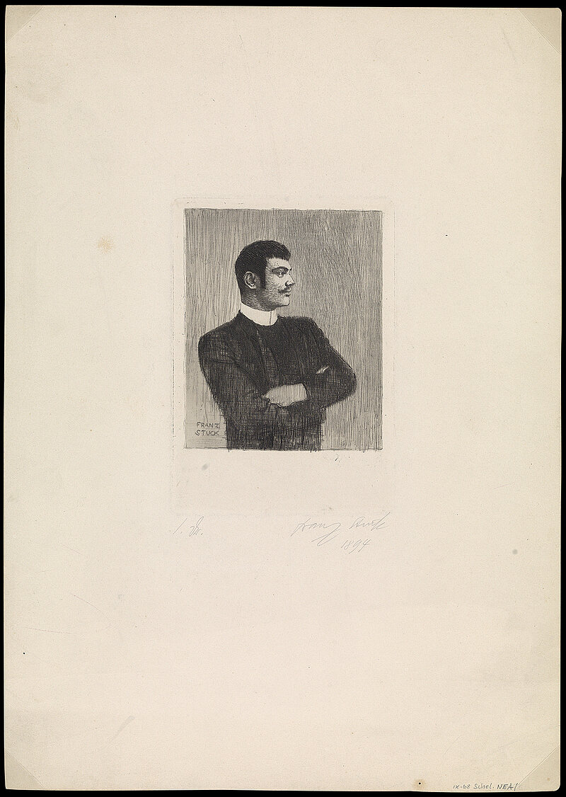 Franz von Stuck, Selbstbildnis, um 1888