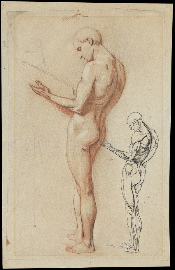 Franz von Stuck, Studie zum "Orpheus", um 1891