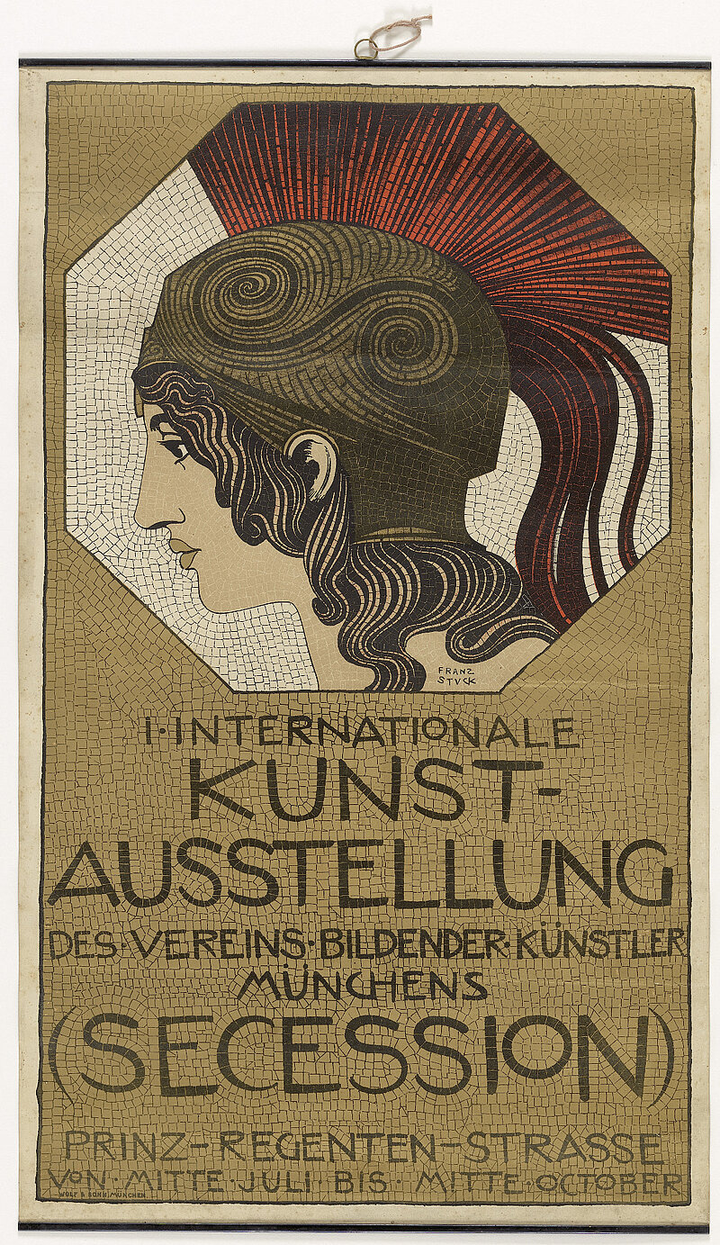 Franz von Stuck, Plakat der I. Secessionsausstellung München, 1893