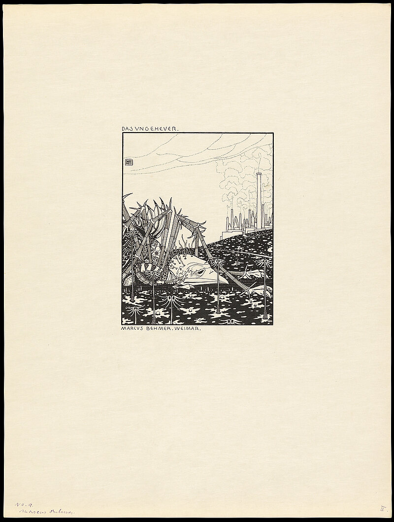 Marcus Behmer, Honoré de Balzac / La fille au yeux d'or / Zehn Zeichnungen von Marcus Behmer, 1905